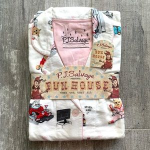 🔥🔥PJ SALVAGE - WINE KITTY PAJAMA SET🔥🔥